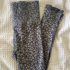 FP Movement Good Karma Grey Cheetah Print Leggings